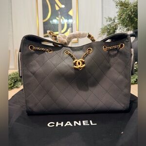 Inspired Dark Gray Gold hardware bag style 25 Size small 25cm